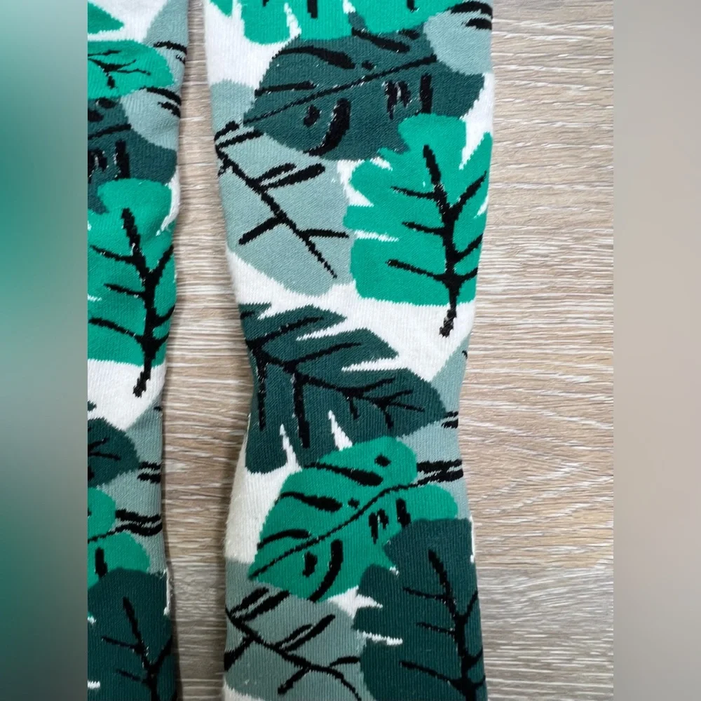 Richer Poorer Palm Leaf Socks
